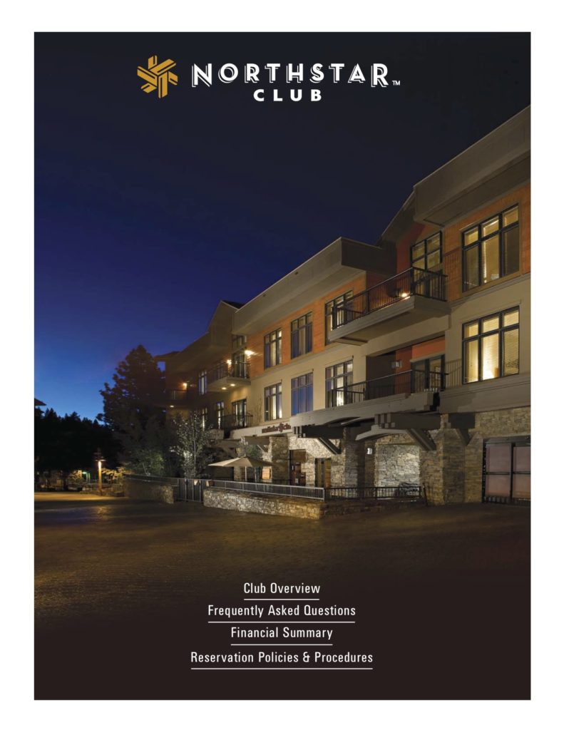 Northstar Club Brochure